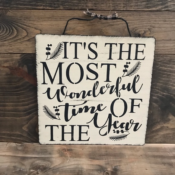 It’s The Most Wonderful Time Of The Year Sign - Picture 1 of 3
